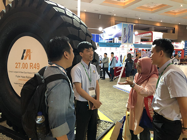 Luan Giant OTR Tires Showed in Mining Indonesia 2019